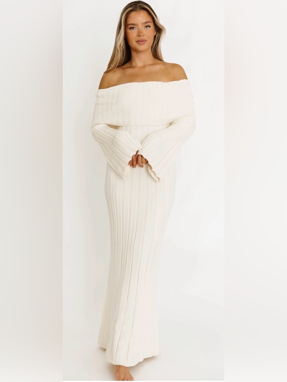 NWT Worth Collective Evella Maxi Dress in Cream XL